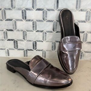 Charles By Charles David Gunmetal Metallic Mules